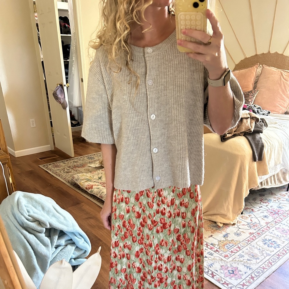 *SOLD* Button up short sleeve cardigan
